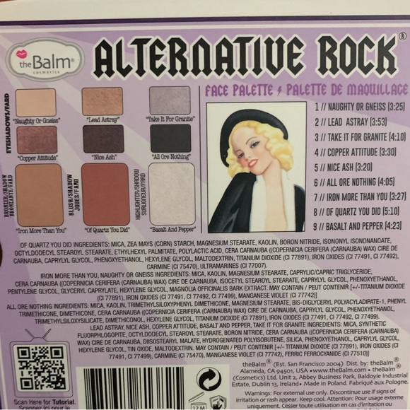 TheBalm Alternative Rock Vol 1 palette - Picture 5 of 5